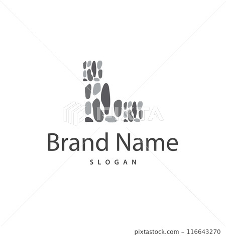 Brick Stone Logo, Premium Elegant Design, Vector Wallpaper Stone House, Icon Illustration Design 116643270