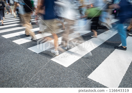 People crossing the street b-1 116643319