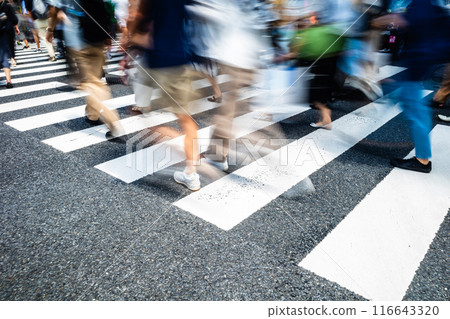 People crossing the street b-2 high contrast People crossing the street b-2 high contrast 116643320