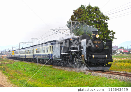 磐越西線 廣田會津若松 JR東日本 C57-180+12系+DE10-1649 SL 郡山會津寺 磐越西線 廣田會津若松 JR東日本 C57-180+12系+DE10-1649 SL 郡山會津寺 116643459