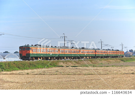 Ryomo Line Isehara-Komagata JR East 115 series T1044 (Takasaki) 116643634