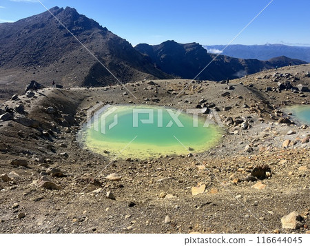 Tongariro National Park, a World Heritage Site in the North Island of New Zealand 116644045
