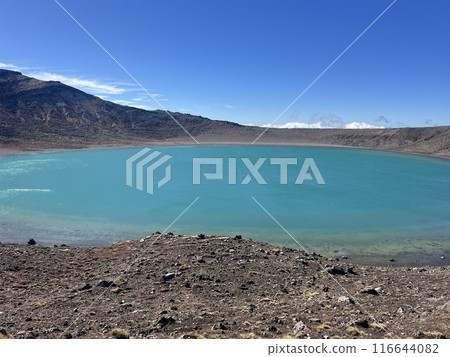 Tongariro National Park, a World Heritage Site in the North Island of New Zealand 116644082