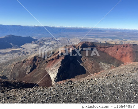 Tongariro National Park, a World Heritage Site in the North Island of New Zealand 116644087