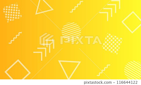 Orange gradient geometric background (16:9) 116644122
