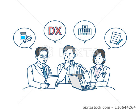 醫生開會討論的插圖 116644264