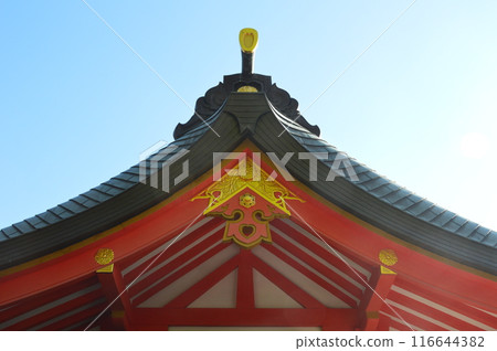 惠比壽神社拜堂屋頂(生田神社境內/兵庫縣神戶市中央區) 惠比壽神社拜堂屋頂(生田神社境內/兵庫縣神戶市中央區) 116644382