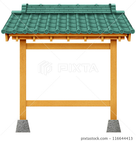 Material: Tile roof sign frame Material: Tile roof sign frame 116644413