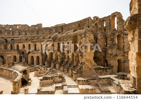 Amphitheater of El Jem in Djem, Tunisia 116644554