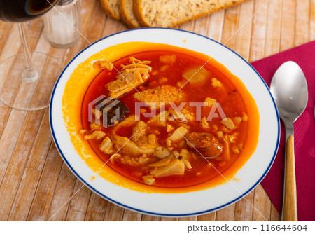 Stewed Madrilenian tripe Callos a la madrilena Stewed Madrilenian tripe Callos a la madrilena 116644604