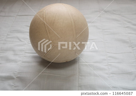 舊排球被拋在身後 116645087