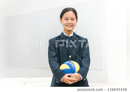國高中女生製服排球（籃球部、社團活動、青少年） 116645436
