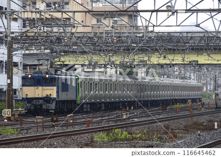 Yamanote Line E235 series train being transported to Tokyo (Saitama Prefecture) Yamanote Line E235 series train being transported to Tokyo (Saitama Prefecture) 116645462
