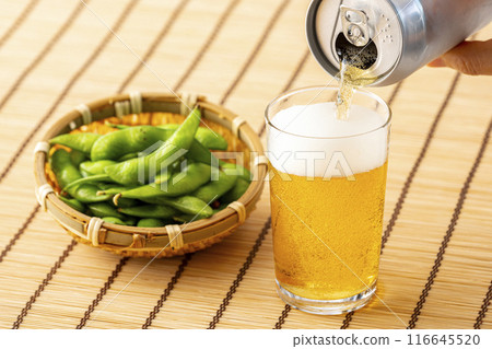 Beer and Edamame 116645520