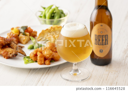 Beer and Edamame 116645528