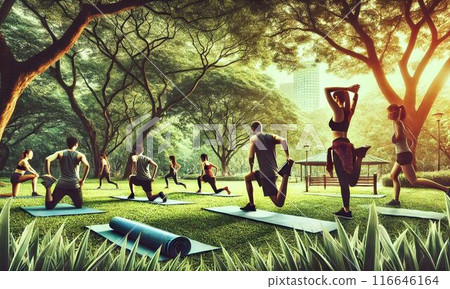 Women who do yoga 116646164