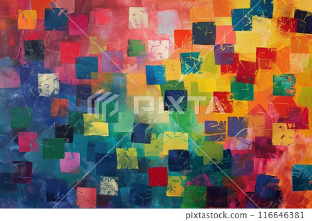 Colorful Abstract Mosaic Art (Abstract Colorful Mosaic) 116646381