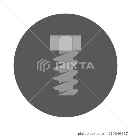 bolt and nut logo 116646387