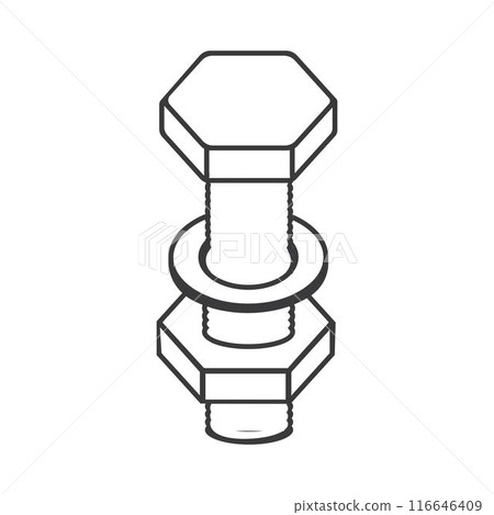 bolt and nut logo bolt and nut logo 116646409