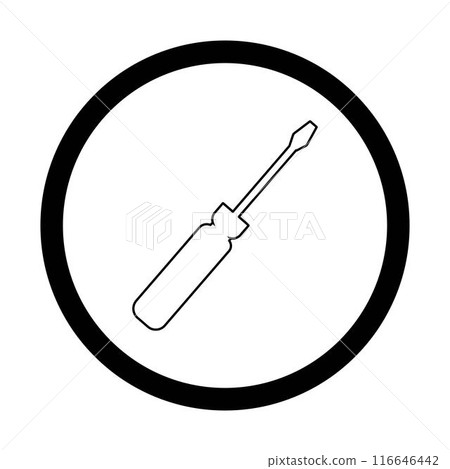 screwdriver logo stock 116646442
