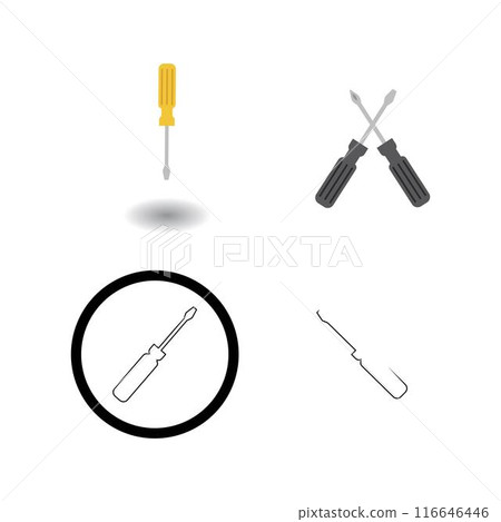 screwdriver logo stock 116646446