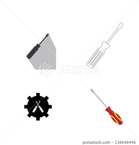 screwdriver logo stock 116646448