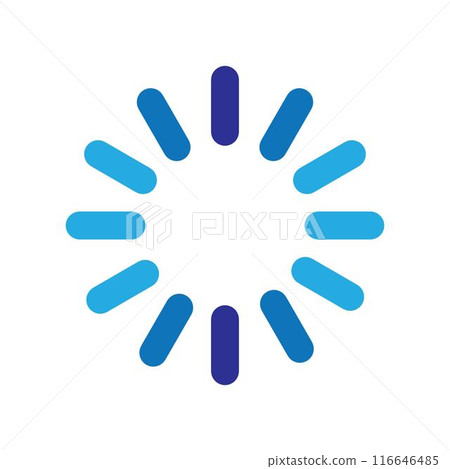 trendy loading logo trendy loading logo 116646485