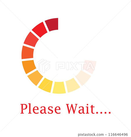 trendy loading logo 116646496