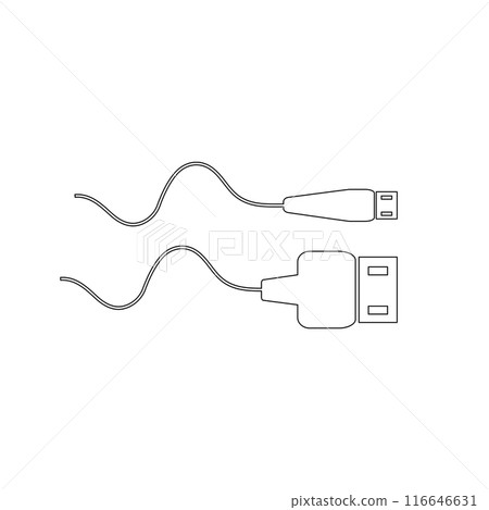 usb icon vector illustration design usb icon vector illustration design 116646631