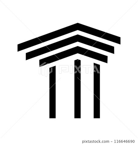 simple pillar logo simple pillar logo 116646690