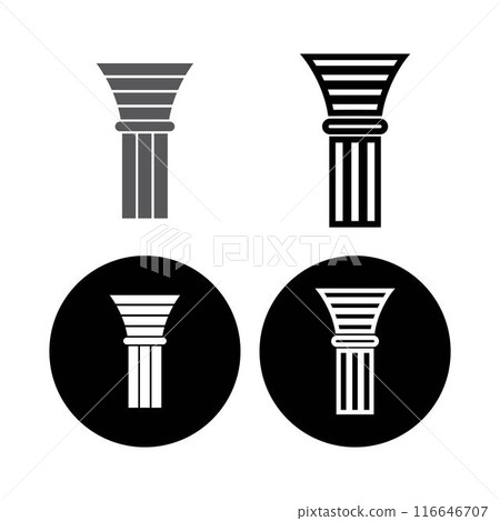 simple pillar logo simple pillar logo 116646707