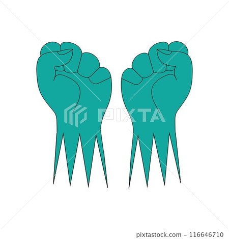 hand clenched logo 116646710