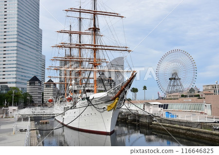 橫濱市西區港未來日本丸紀念公園與日本丸 116646825