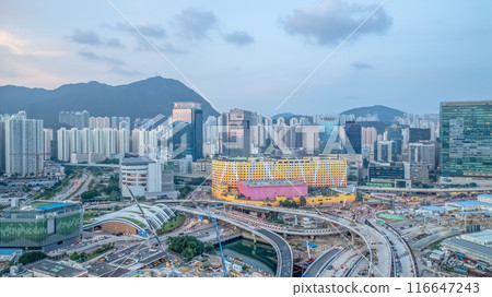 June 21 2024 City scape in Kwun tong, Hong Kong 116647243