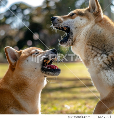Fighting Shiba Inu 116647991