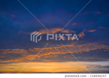 Sunset sky on twilight in the evening 116648247