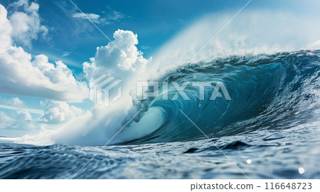 法屬玻里尼西亞塔希提島世界最高衝浪點 Teahupoo 的巨浪 116648723