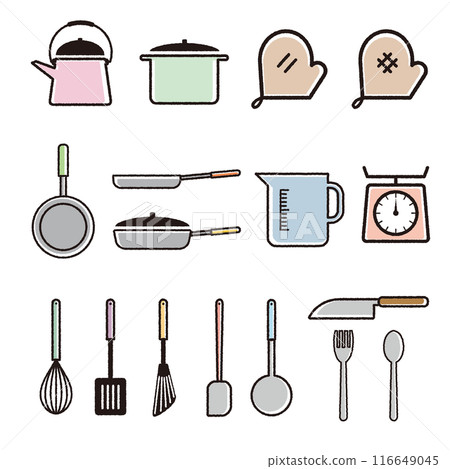 Kitchen icon set Kitchen icon set 116649045