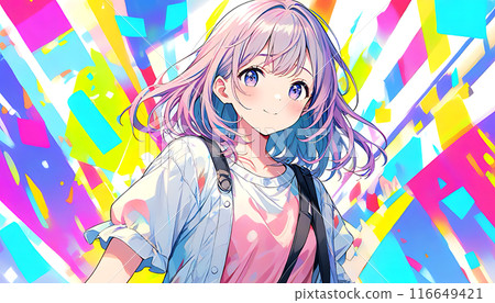 女性和女孩的動漫/漫畫風格插圖 女性和女孩的動漫/漫畫風格插圖 116649421