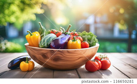Summer vegetables, Generative AI, AI images 116650281