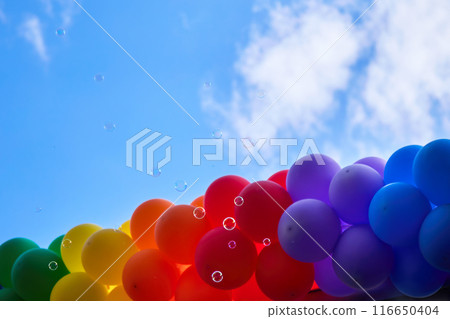 Colorful Balloons and Blue Sky Colorful Balloons and Blue Sky 116650404