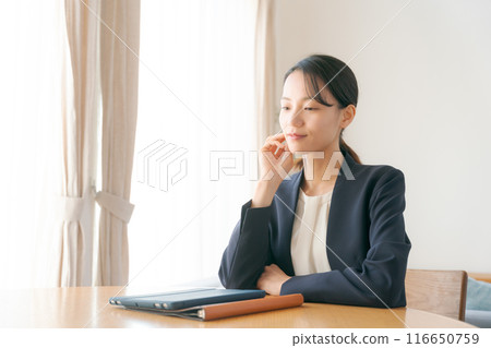 在家做工作的婦女 116650759