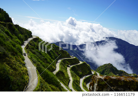 Curvy and Zig Zag Road of Silk Route East Sikkim Curvy and Zig Zag Road of Silk Route East Sikkim 116651179