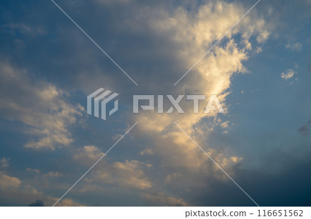 blue sky with clouds in winter over the Mediterranean sea 2 blue sky with clouds in winter over the Mediterranean sea 2 116651562