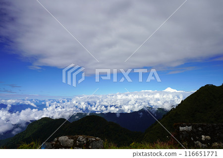 Skyline Background with Kanchenjanga Peak 116651771