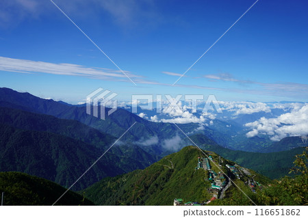 Skyline View of Zuluk from Silk Route Sikkim Skyline View of Zuluk from Silk Route Sikkim 116651862