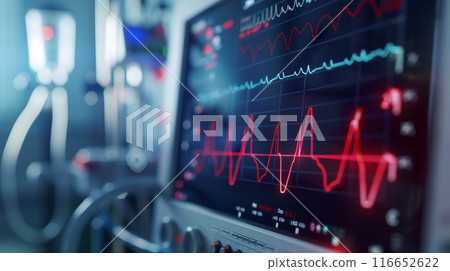 Medical Monitor with Vital Signs 116652622