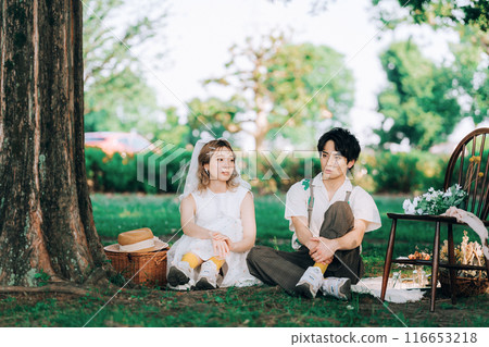 Picnic wedding, pre-wedding photo shoot 116653218