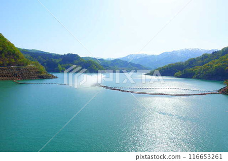 Sagae Dam Gassan Lake Large Fountain Gassan Nishikawa Town 116653261