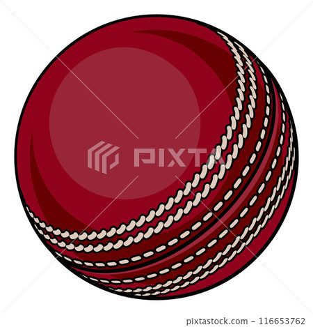 Cricket Ball Cartoon Sports Icon Illustration Cricket Ball Cartoon Sports Icon Illustration 116653762